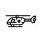 ambulance helipad line icon vector illustration