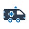Ambulance Icon. Ambulance Paramedic Vehicle Icon