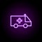 ambulance icon. Elements of web in neon style icons. Simple icon for websites, web design, mobile app, info graphics