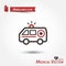 Ambulance icon . Medical vector .