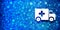 Ambulance icon special glossy bokeh blue banner background glitter shine illustration