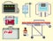 Ambulance icons vector medicine health emergency hospital symbols illustration.