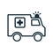 Ambulance medical van icon