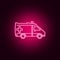 ambulance neon icon. Elements of Transport set. Simple icon for websites, web design, mobile app, info graphics