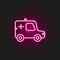 Ambulance neon style icon. Simple thin line, outline vector of medical icons for ui and ux, website or mobile application