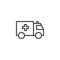 Ambulance outline icon