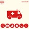 Ambulance symbol icon