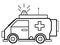 Ambulance Truck kids educational coloring pages