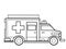 Ambulance Truck kids educational coloring pages