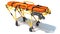 Ambulance Unfolded Stretcher 3D rendering on white background