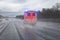 Ambulance van on highway in Germany