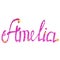 Amelia name lettering tinsels