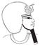 Amenhotep Amenophis. Set of Egiptian labels and elements. Vector set illustration template tattoo.