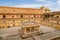 Amer Fort Jaipur open courtyard with ancient architectural ruins.