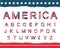 America alphabet set