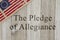 America patriotic message of the pledge of allegiance