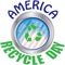 America Recycles Day Sign and Concept Logo
