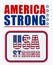 America Strong USA Strong banners