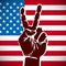 America victory finger , t-shirt graphics, vectors