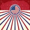 America Vintage flag poster