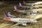 American Airlines Airbus A319 airplanes Phoenix airport