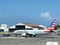 An American Airlines plane at the Puerto Rico International Airport