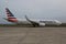 American Airlines plane on tarmac at Maurice Bishop International Airport in Grenada