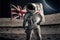 American astronaut found the Union Jack on the Moon created with generative AI technology