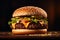American beef hamburger, Generative AI