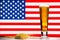 American Beer United States Flag Lager Glass