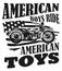 American boys ride American toys