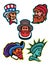 American and British Mascots Collection