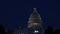 American Capital Building in Washington DC of illuminated dome at night.