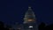 American Capital Building in Washington DC of illuminated dome at night.