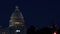 American Capital Building in Washington DC of illuminated dome at night.