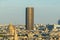 The American Cathedral, Les Invalides and the Montparnasse tower , in Europe, France, Ile de France, Paris, in summer, on a sunny