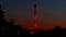 American Celebration Washington Monument at night with holiday festive 4th July fireworks