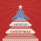 American christmas tree poster