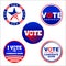 American Circle Candidate Vote Graphic Design