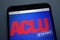 American Civil Liberties Union ACLU logo on smartphone