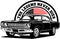 AMERICAN CLASSIC AND MUSCLE CARS LOGO DODGE SUPER BEE WITH AMERICAN FLAG