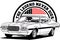 AMERICAN CLASSIC AND MUSCLE CARS LOGO FORD GRAN TORINO WITH AMERICAN FLAG