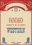 American cowboy rodeo poster for text