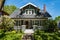 American craftsman house with clapboard construction