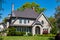 American craftsman house with clapboard construction