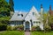 American craftsman house with clapboard construction