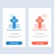 American, Cross, Church  Blue and Red Download and Buy Now web Widget Card Template