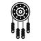 American dream catcher icon simple vector. Indian tribal