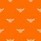 American dream pattern vector orange