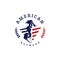 American eagle minuteman handshake patriotic logo emblem template